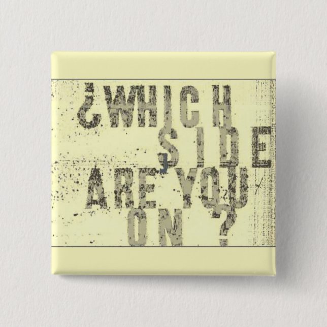 Vilken sida är du på? knäppas knapp (Framsida)