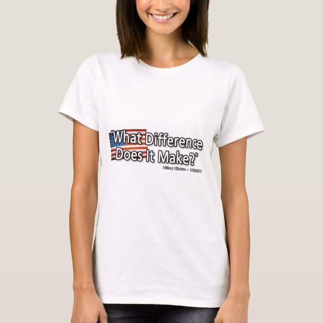 Vilken skillnad det gör t shirt (Framsida)