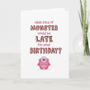 Vilken sorts monster är sen? kort