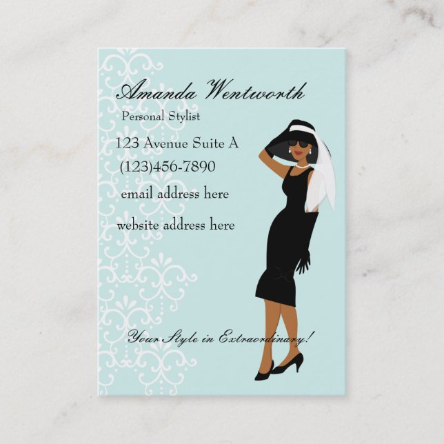 Vilken speciell hatt! visitkort (Framsida)