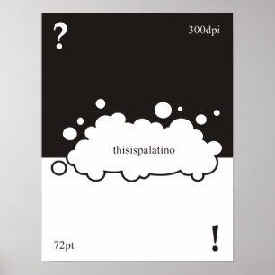 Vilken stilsort? 72 pekar Palatino Poster
