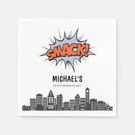 Vilken Tecknad som helst, Bok superhjälte Birthday Pappersservett