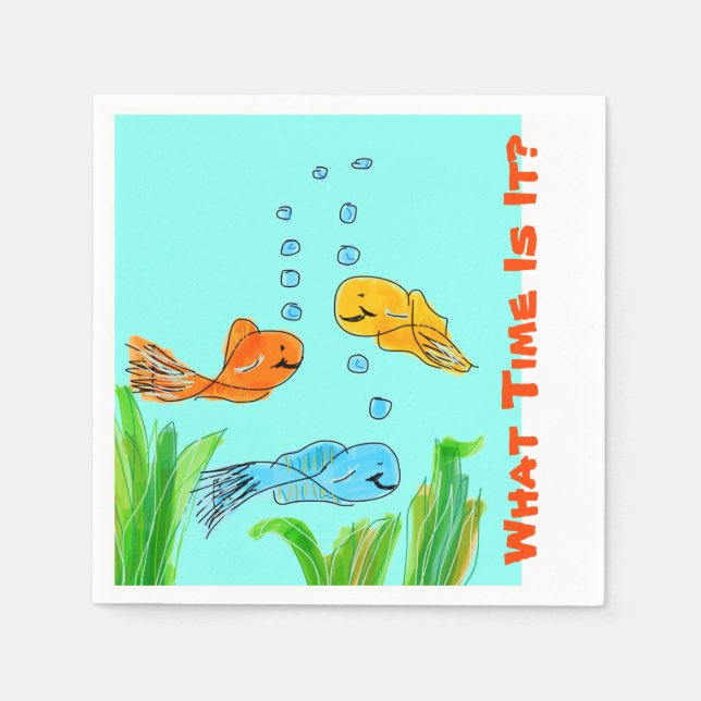 Vilken tid är det? pappersservett (Framsidan)