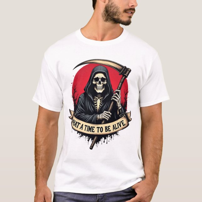 Vilken tid för liv? t shirt (Framsida)