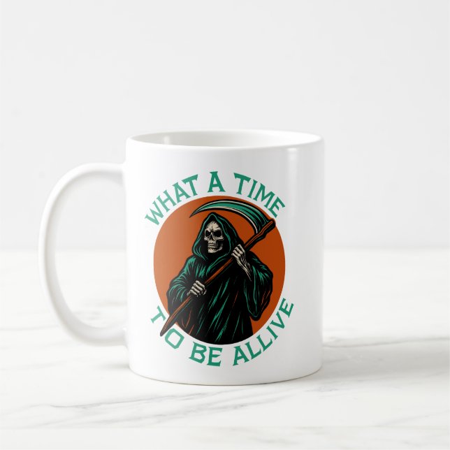 Vilken tid ska vi ha? kaffemugg (Vänster)