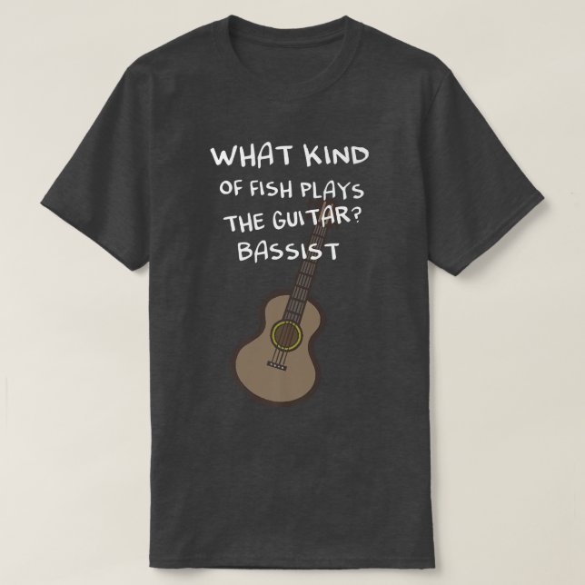 Vilken typ av fisk spelar gitarren Bassistance Pre T Shirt (Design framsida)