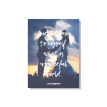 Vilken underbar värld Foto