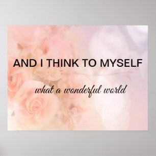 Vilken underbar värld poster
