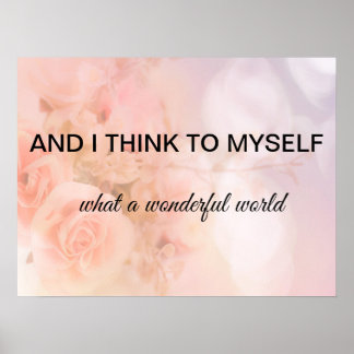 Vilken underbar värld poster