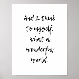 Vilken underbar värld poster