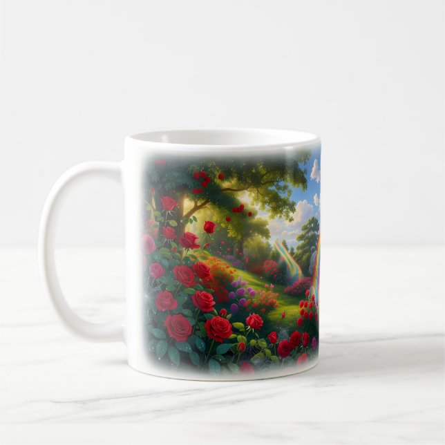Vilken underbar värld Rainbow Unity-Mugg Kaffemugg (Vänster)