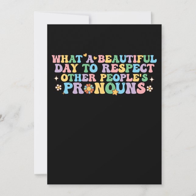 Vilken vacker dag att respektera andras proffs inbjudningar (Framsida)