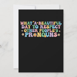 Vilken vacker dag att respektera andras proffs inbjudningar