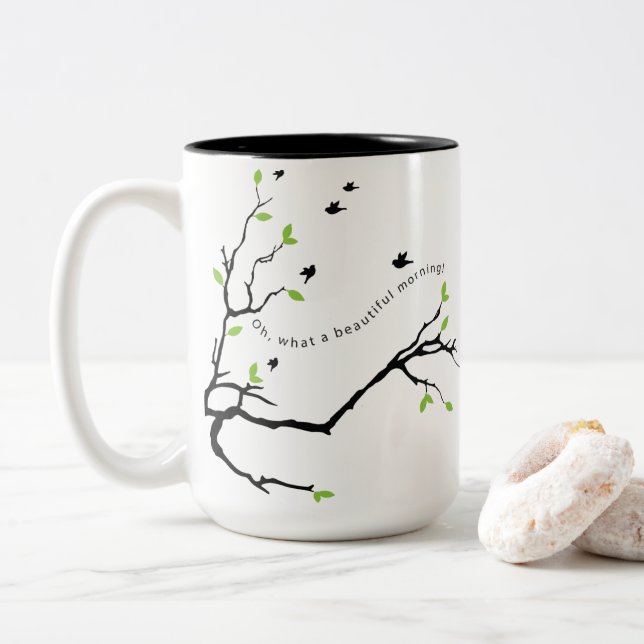 Vilken vacker morgon mugg (Med munk)