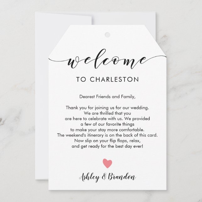 Vilken välkomstMärkre som helst Färg Bröllop, Brev (Framsida)