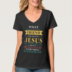 Vilken vän vi har i Jesus Christian Bible Ver T Shirt
