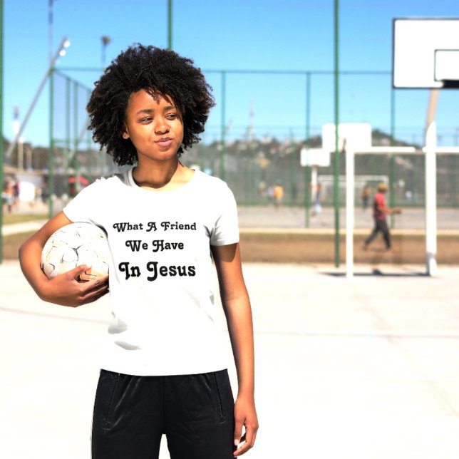 Vilken vän vi har i Jesus T Shirt (Skapare uppladdad)