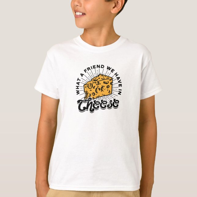 Vilken vän vi har i ost - ostöverbelastning t shirt (Framsida)