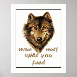 Vilken Varg Matar du? Motiveringsoffert Poster