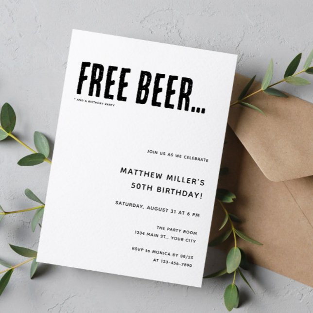 Vilken Vuxen Födelsedagsfest inbjudan som helst? (Funny Adult Birthday Invite)