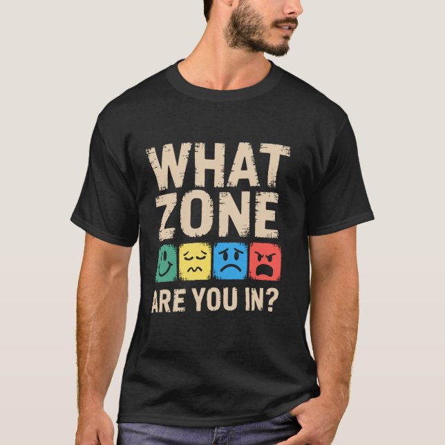 Vilken zon befinner du dig i, Autism presenter SPE T Shirt (Framsida)