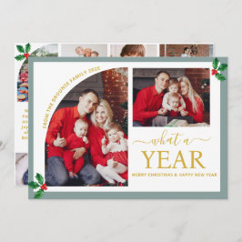Vilket år för multifoto-kollage jul Guld Kort