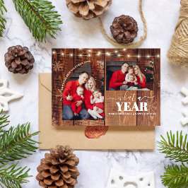 Vilket år för multifotokollage julklapp kort