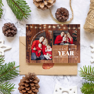 Vilket år för multifotokollage julklapp kort