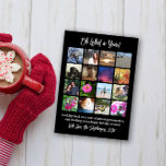 Vilket år i recension 16 Photo Bild Collage Kort<br><div class="desc">Ett år! Julfotoport med många foton och anpassningsbar helgdag. Använda sexton bilder att skapa en gåva av ett slag! Ladda enkelt upp foton från din mobila eller personliga mobila mobil enhet och skapa ett av ett slags flerfotohälsningskort för vänner, familj med årets slut! Dessa bilder är utlagda i ett kvadratiskt...</div>
