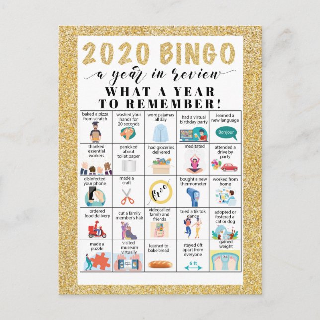 Vilket årligt karantänaktivitetsvykort, Helgdag Vykort (Framsida)