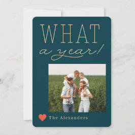 Vilket ettårigt fotokort för Helgdag Julkort