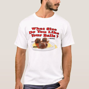 Vilket format gillar du dina bollar? (Meatballs) Tröja