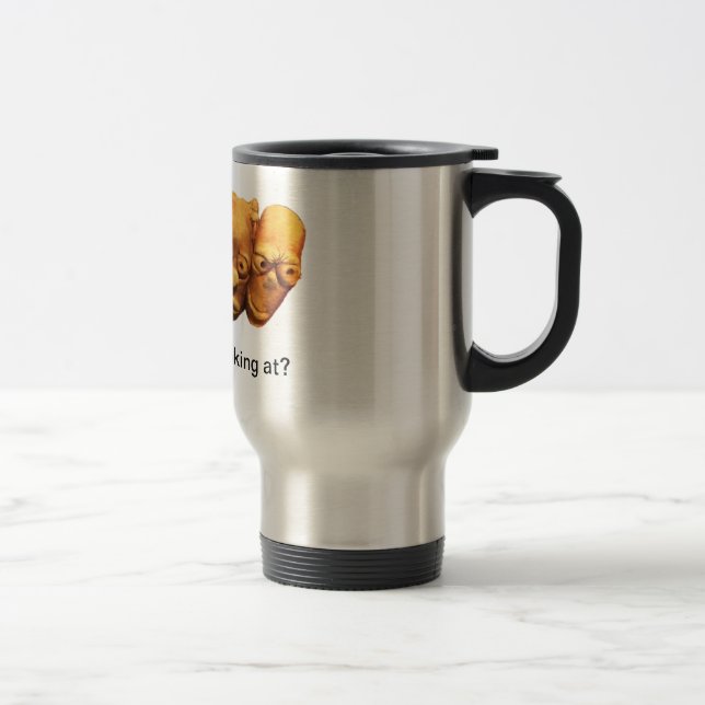 Vilket R U tittar travel mug Resemugg (Höger)