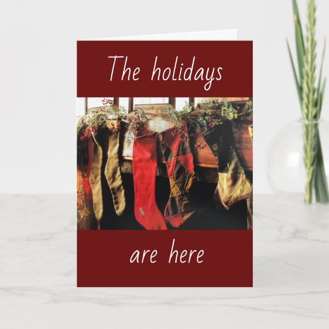 ***VILL ATT DU VAR NÄRA VID CHRISTMAS** KORT (Framsida)