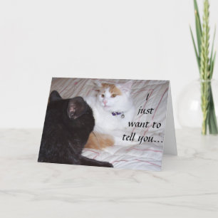 Vill bara berätta att jag älskar dig kort