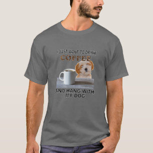 Vill bara dricka kaffe t shirt