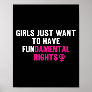 Vill bara ha grundläggande Höger för feminist Poster