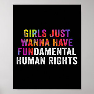 Vill bara ha grundläggande mänskliga Höger för kvi Poster