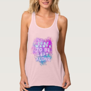 Vill bara Lämnas Ensam Autistiskt Pride T-Shirt Linne Med Racerback