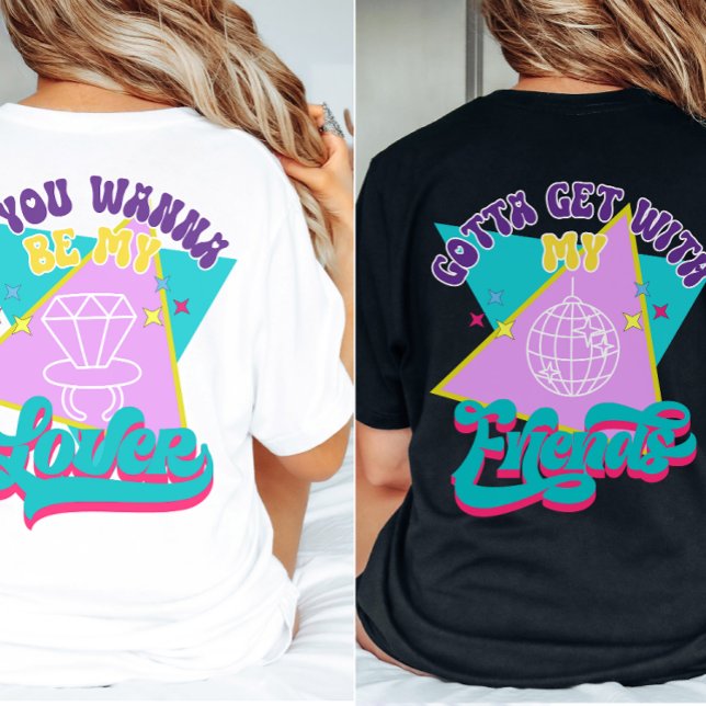 Vill bli min Älskare-funny Retro 90s Bachelorette T Shirt (Find matching shirts in our shop)