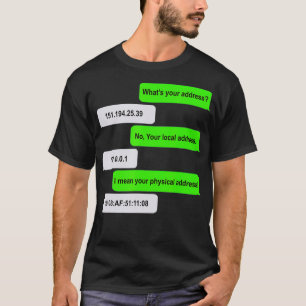 VILL DATORN I Adress-nätverket T Shirt