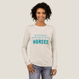 Vill diskutera HORSES T Shirt