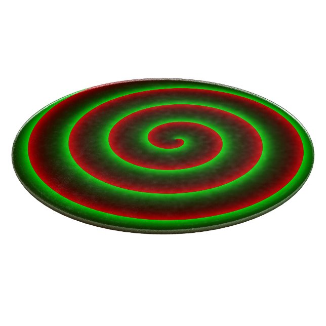 Vill du ändra rött? Flashy grönt spiral. (Hörn)