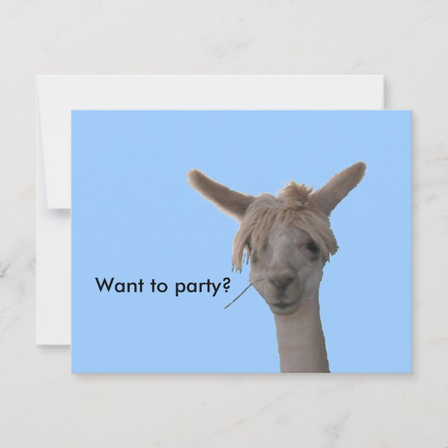 Vill du bjuda in party? inbjudningar (Framsida)