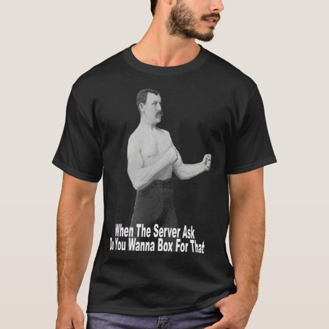 Vill du boxas för det t shirt (Framsida)