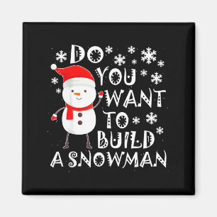 Vill du bygga en snöman Söt snöman Chris Magnet