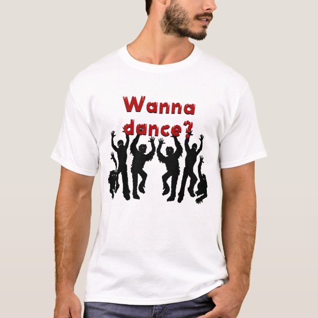 Vill du dansa? Zombie-dans. T Shirt (Framsida)