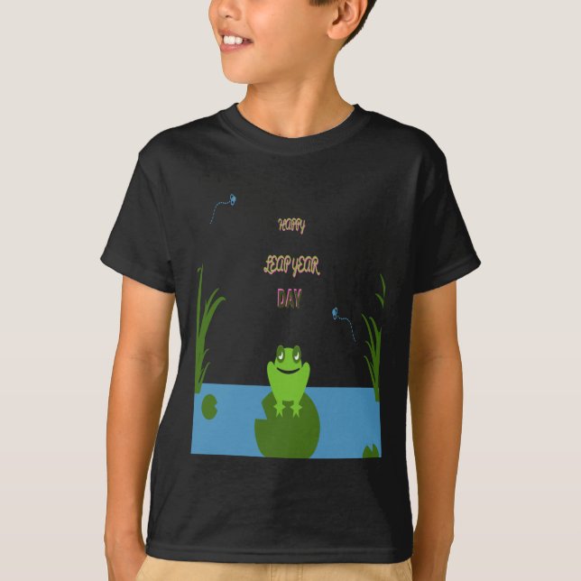 Vill du fira läderåret och känna håret? Frog Tee! T Shirt (Framsida)