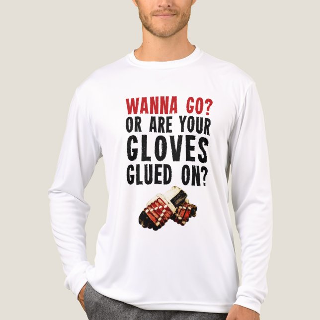 Vill du gå? Hockey Enforcer T-shirt (Framsida)