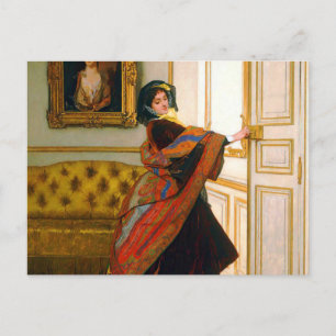 Vill du gå ut med mig av Alfred Stevens Vykort